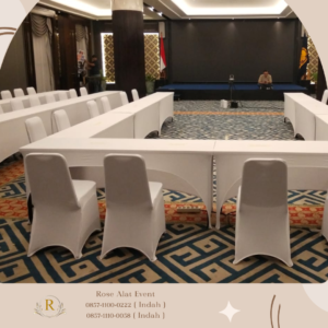 Rental Sewa Meja Ibm Dan Kursi Dilengkapi Cover Area Cikarang