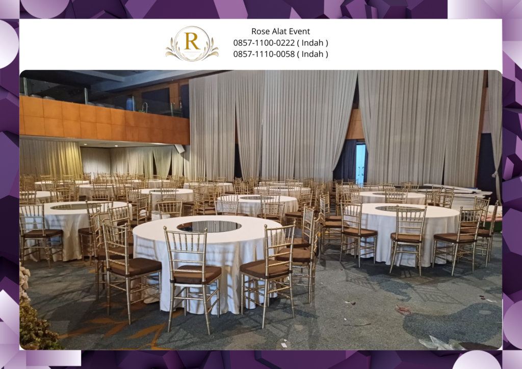 Sewa Round Table dan Kursi Tiffany Area Bekasi