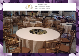 Sewa Round Table dan Kursi Tiffany Area Bekasi