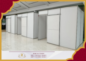 Rental Ruang Partisi Putih Untuk Event Area Bekasi