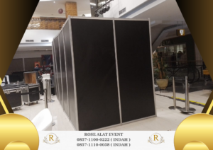 Sewa Partisi Pintu Tirai Tersedia Warna Putih Hitam Area Jakarta