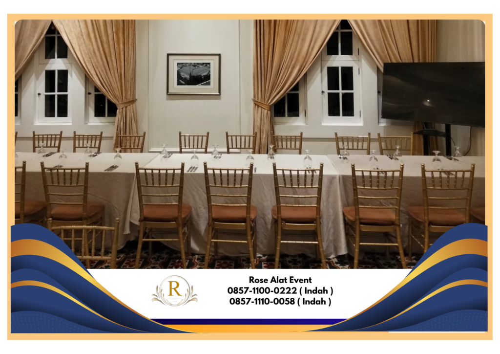 Rental Kursi Tiffany Gold Bsd Bersih Mengkilap