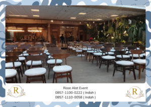 Persewaan Kursi Crossback bantalan putih Area Purwakarta