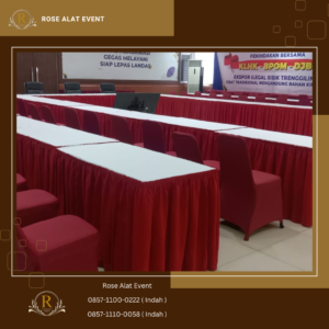 Sewa Meja Kotak Bundar VIP Area Bekasi Free Ongkir