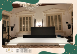 Jasa Sewa Tenda Gunting Pita Peresmian Karpet Panggung Bekasi