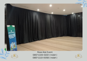 Jasa sewa Tirai Hitam Lotto Even Ice BSD Tangerang