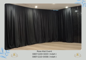 Jasa sewa Tirai Hitam Lotto Even Ice BSD Tangerang