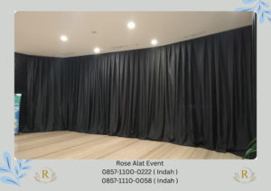 Jasa sewa Tirai Hitam Lotto Even Ice BSD Tangerang