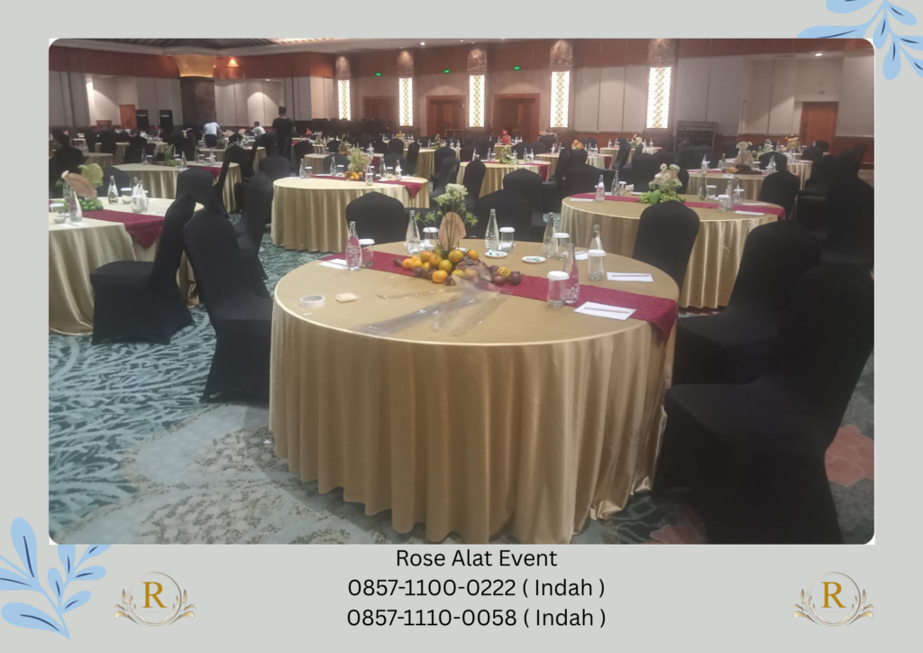 Rental Meja Event Aneka Model Dan Warna Cover di Bekasi