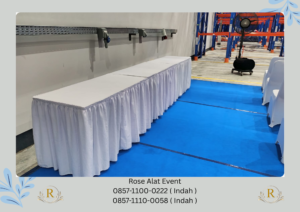 Rental Meja Event Aneka Model Dan Warna Cover di Bekasi