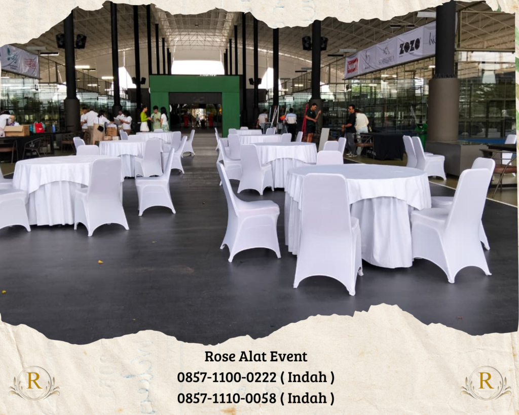 Sewa Meja Dan Kursi Full Cover Aneka Warna Di Bekasi