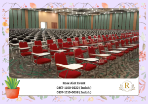 Rental Kursi Kuliah Merah Dan Hitam Kokoh Tanah Abang