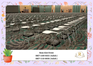 Rental Kursi Kuliah Merah Dan Hitam Kokoh Tanah Abang