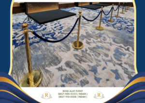 Sewa Tiang Antrian Gold Dan Stainless VIP Bekasi