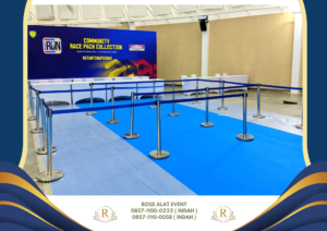 Sewa Tiang Antrian Gold Dan Stainless VIP Bekasi