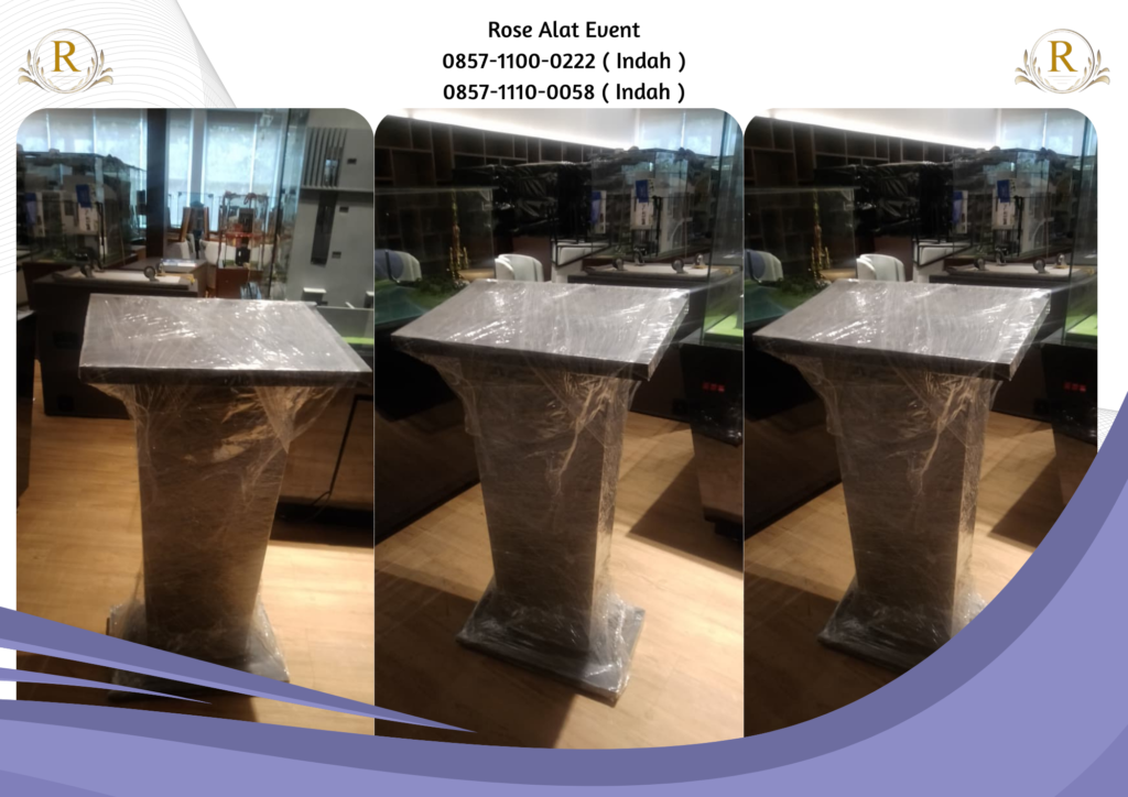 Jasa Sewa Podium HPL Kayu Stainless Acrylic Jakarta