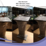 Jasa Sewa Podium HPL Kayu Stainless Acrylic Jakarta