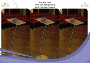 Jasa Sewa Podium HPL Kayu Stainless Acrylic Jakarta