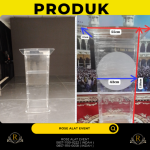 Sewa Podium Acrylic Podium Sirine Area Bekasi