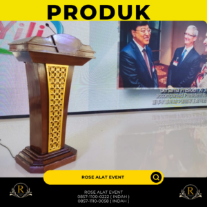 Rental Podium VIP Kayu Jati Ukir Bekasi