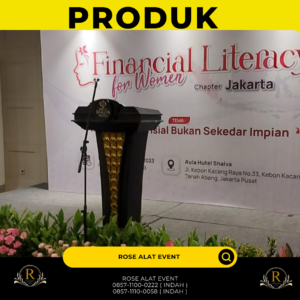 Rental Podium VIP Kayu Jati Ukir Bekasi