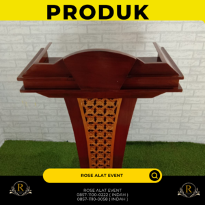 Rental Podium VIP Kayu Jati Ukir Bekasi