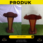 Rental Podium VIP Kayu Jati Ukir Bekasi