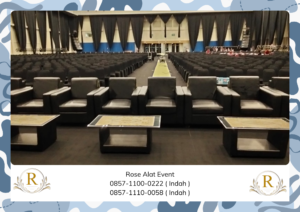 Rental Sofa Hitam Dan Meja Kaca VIP Terbaik Cikarang