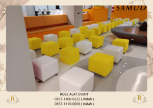 Rental Sofa Puff Barstool Putih Area Bekasi