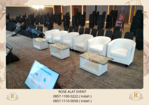 Rental Sofa Puff Barstool Putih Area Bekasi
