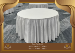 Sewa Round Table Taplak Putih Area Bekasi
