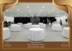 Sewa Round Table Taplak Putih Area Bekasi