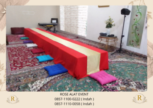 Rental Karpet Permadani Meja Lesehan Bantal Alas Duduk Bekasi
