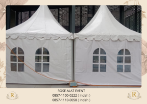 Sewa Tenda Bazar Sarnafil Putih Aneka Ukuran Area Bekasi