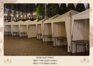 Sewa Tenda Bazar Sarnafil Putih Aneka Ukuran Area Bekasi