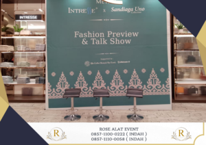 Rental Backdrop Dan Barstool Set Premium Events Jakarta