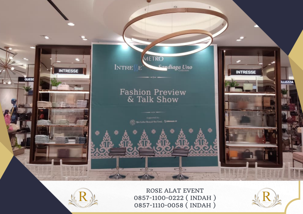 Rental Backdrop Dan Barstool Set Premium Events Jakarta