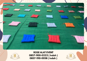 Sewa Meja Lesehan Bantal duduk Karpet Permadani Area Bekasi