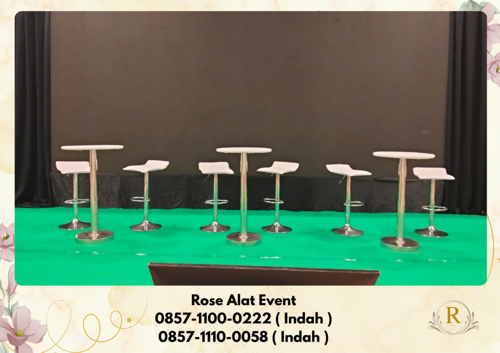 Sewa Barstool Hitam Dan Putih Kursi Kotak Bekasi