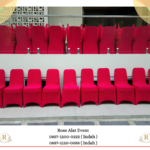 Rental Kursi Susun Cover Merah Busa Empuk Area Bsd