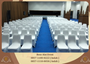 Sewa Kursi Futura Cover Putih untuk Event Area Jakarta Barat