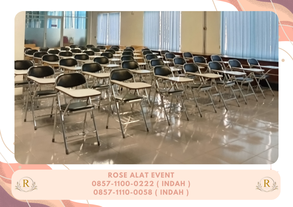 Sewa Kursi Kuliah Lipat Kerangka Stainless Anti Karat Bekasi
