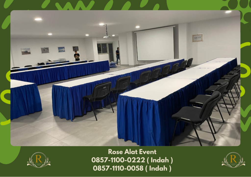 Sewa Meja Lengkap Taplak Skirting Bogor Rapih Dan Bersih