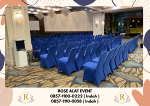 Sewa Kursi Meja Sarung kursi Dan Taplak Meja Biru Area Bekasi