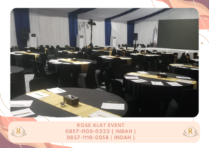 Sewa Round Table Dan Kursi Futura Cover Hitam Area Bekasi