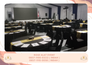 Sewa Round Table Dan Kursi Futura Cover Hitam Area Bekasi