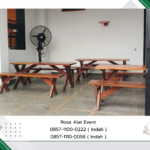 Sewa Meja Dan Bangku Taman Kayu Outdoor Bekasi