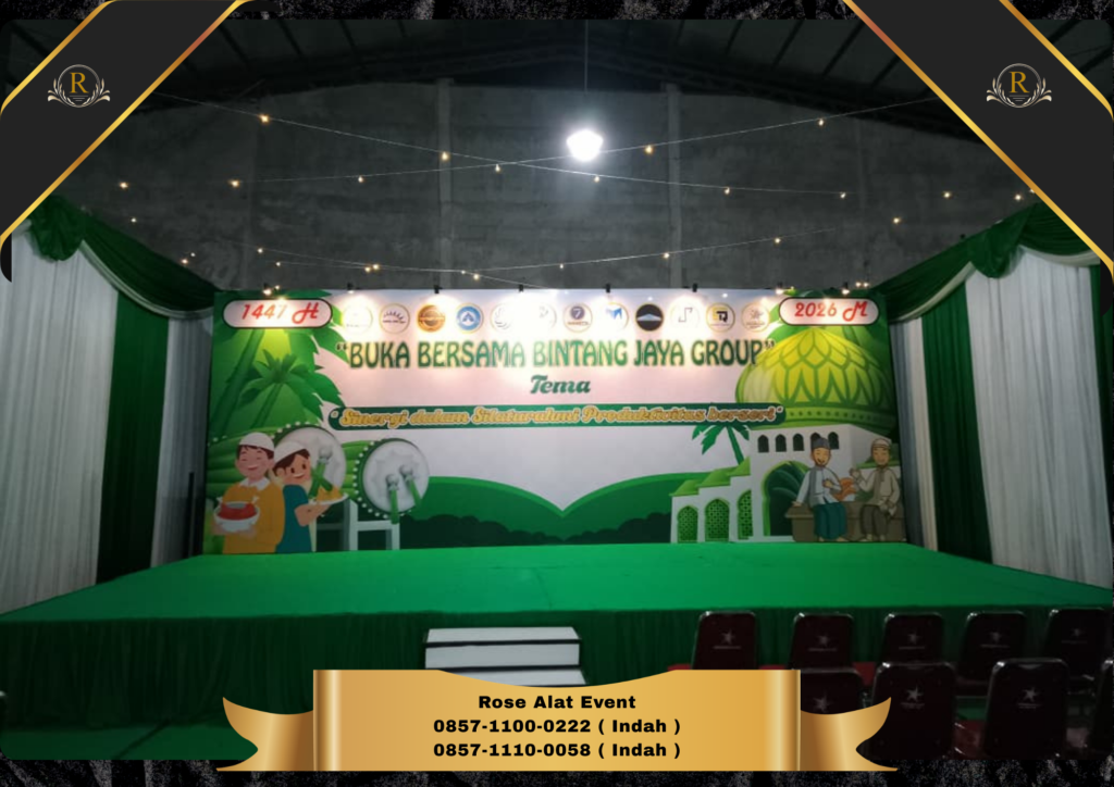 Sewa Panggung Backdrop Customize Area Bekasi