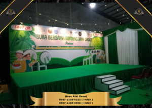 Sewa Panggung Backdrop Customize Area Bekasi