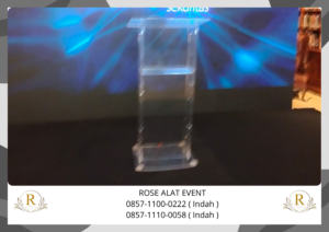 Sewa Podium Acrylic Kotak Dan Podium Acrylic Kaki Stainless Bekasi